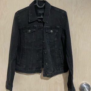Black denim jacket